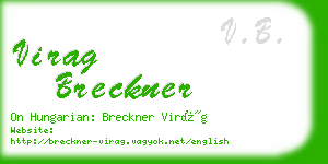 virag breckner business card